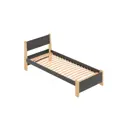 Кровать Solarius Мишка орто основание 100 x 80 x 200 см дерево цвет темно-серый;лакированный