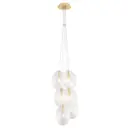 Светильник подвесной Crystal Lux Mar sp6 transparente 6 ламп 7 м² цвет золото