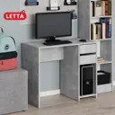 Офисный стол Letta L2496.20/01 90x75x45 см лдсп цвет цемент