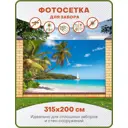 Фотосетка Art ФС255 Пляж с пальмами 315x200см
