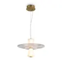 Светильник подвесной светодиодный Freya Grail Fr6183pl-l4bs1 5 м² теплый белый (желтый) свет цвет латунь