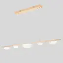 Светильник подвесной светодиодный Crystal Lux 0590/405 с пультом управления нейтральный белый свет цвет золото