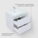 Тумба под раковину напольная Logan 00342199 58.2см цвет белый матовый