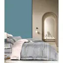 Комплект постельного белья Tango Flannel фланель евро наволочки 50 x 70- 2 шт цвет светло-серый, светло-бежевый