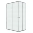 Душевой уголок Niagara Eco NG-1118-14QMT прямоугольник 110x80см хромированный профиль эффект стекла матовый