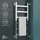 Полотенцесушитель водяной лестница Onix Moon right 30x80 см 1/2" нержавеющая сталь цвет хром