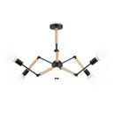 Люстра на штанге светодиодная Ambrella light Tr80488 12 м² нейтральный белый свет цвет черный