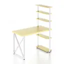 Стол Solarius loft с 5 полками столешница 40 мм 60x145x140 см крестообразные ножки сосна цвет ванильный