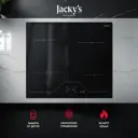 Электрическая варочная панель Jacky`s JH MB66 59 см 4 конфорки цвет черный металик