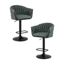 Барный стул Dobrin Leon lm-9690 55x110x49 см цвет зеленый 2 шт