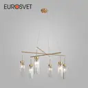 Люстра подвесная Eurosvet 60163/6 A065757 6 ламп 11 м² цвет латунь