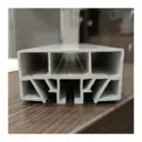 Карниз ПВХ однорядный Дон Пласт Юг однорядный 2000x65x31мм