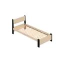Кровать Solarius Мишка орто основание mkr-obiv-rs3-onix90-200-orto 100 x 80 x 210 см дерево цвет бежевый/оникс
