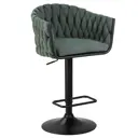 Барный стул Dobrin Leon LM 55x110x49 см текстилен цвет зеленый