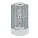 Душевая кабина Niagara NG-2309-14G 100x100x2150 высокий поддон 40 см стекло матовое