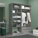 Гардеробная Мебельная компания е1 500116 180x220x51 см цвет серый
