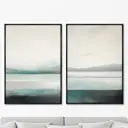 Набор картин Artnomore Landscape collection Aquarium 2024г. AR-777000259 75x105 см 2 шт