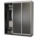 Шкаф-купе Гамма 240x200х60 см 6 полок лдсп цвет венге