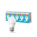 Набор ламп светодиодных Sweko 38242 E27 165-265 В 15 Вт шар малый матовый 1390 Лм нейтральный белый свет 5 шт