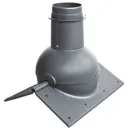 Элемент коньковый Krovent Pipe-Cone 370x320x190мм серый