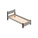 Кровать Solarius Мишка орто основание mkr-obiv-rs15-ven70-200-orto 80 x 80 x 210 см дерево цвет светло-серый/венге