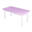 Журнальный столик прямоугольный Solarius 40x140x46 см розовый 601-10825