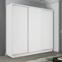 Шкаф-купе Мебельная Компания Е1 3 дверный 220x210x60 см 9 полок ЛДСП цвет белый