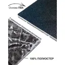 Коврик придверный Shahintex Digital Print (34) с тиснением соты Мрамор серый S 120x200 см полиэстер