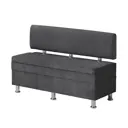 Диван Норта Hippo 4657828217750 120x77x49 см велюр цвет темно-серый