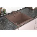 Мойка для кухни Mixline NL-TMS10 (307) 50.5x46 см глубина чаши 19 см искусственный камень цвет терракота