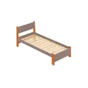 Кровать Solarius Мишка реечное основание 100 x 80 x 200 см дерево цвет мокко мусс;ольха