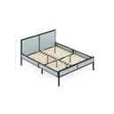 Кровать Solarius Kr120loft-gol-black-orto 125 x 90 x 206 см сосна цвет голубой