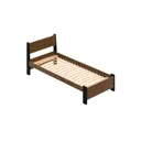 Кровать Solarius Мишка орто основание mkr-obiv-rs9-onix80-200-orto 90 x 80 x 210 см дерево цвет коричневый/оникс