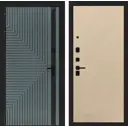 Входная дверь Labirintdoors Кредор П05 левый 205x96см цвет серо-зеленый с патиной/венге светлый