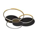 Светильник потолочный светодиодный LOFT IT 10163 Black Megan 30 м² теплый белый свет цвет жёлтый золотой