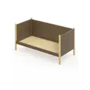 Кровать Solarius Тахта сплошное основание 100 x 101 x 210 см дерево цвет коричневый;лакированный