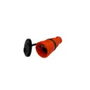 Розетка Itok i-KI-KR-ICONNECT-1PEN-IP44-ORANGE с заземлением и крышкой 220-250 В 16 A цвет оранжевый