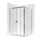 Душевая перегородка Ambassador 17021108AX-90AX 90x200см хромированный профиль