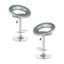 Барный стул Dobrin Mira lm-5001 53.5x102x47 см цвет серебристый 2 шт