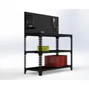Стол-верстак Metalex 117227 950х1100х500 мм, максимальная нагрузка до 260 кг, с комплектом аксессуаров