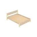 Кровать Solarius Мишка сплошное основание 150x80x210см дерево цвет бежевый/ванильный