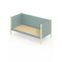 Кровать Solarius Тахта сплошное основание 100 x 101 x 190 см дерево цвет тиффани;ванильный