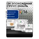 Грунт-эмаль по металлу Malare Titan двухкомпонентная цвет RAL 5005 синий 10 кг отвердитель 1.2 кг