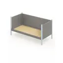 Кровать Solarius Тахта сплошное основание svetser100-190gol-full 110 x 101 x 200 см дерево цвет светло-серый, голубой