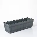 Балконный ящик 2739-014 Form-plastic 55 см 15 см 12 л полипропилен черный