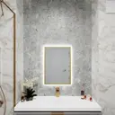 Зеркало со встроенной подсветкой One mirror 7040зсх 40x70 см