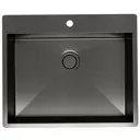 Мойка для кухни Reflexion Iseo RX2260BL 50x60 см глубина чаши 18.50 см нержавеющая сталь цвет стальной серый