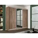 Шкаф-купе Мебельная компания е1 1EMT1_240240_KT 240x240х60 см 9 полок лдсп цвет крафт табачный