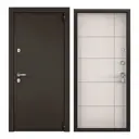 Входная дверь Torex Village правый 205x95см цвет букле коричневый/лиственница белая