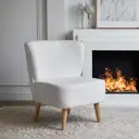 Кресло мягкое Dg-home Элит 65x80x70 см искусственный мех цвет белый